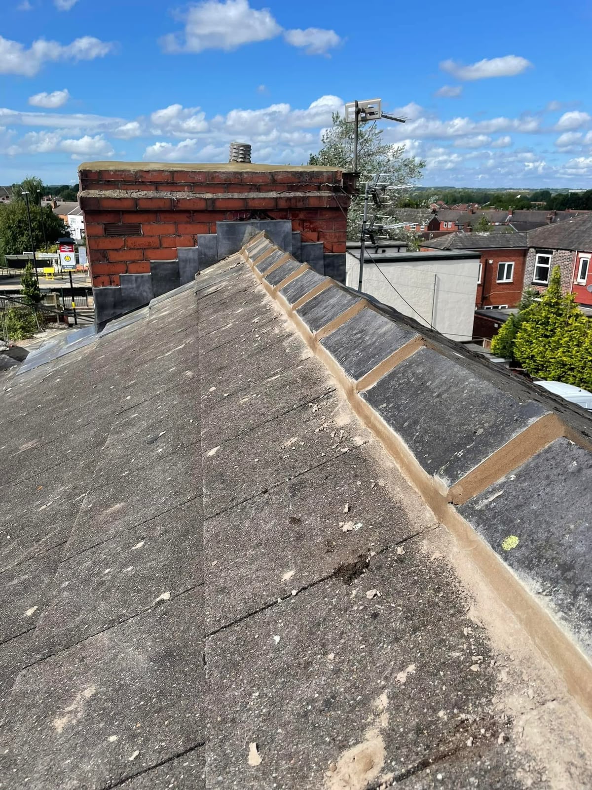 Chimney repairs and repointing Glasgow by Monarch Roofing