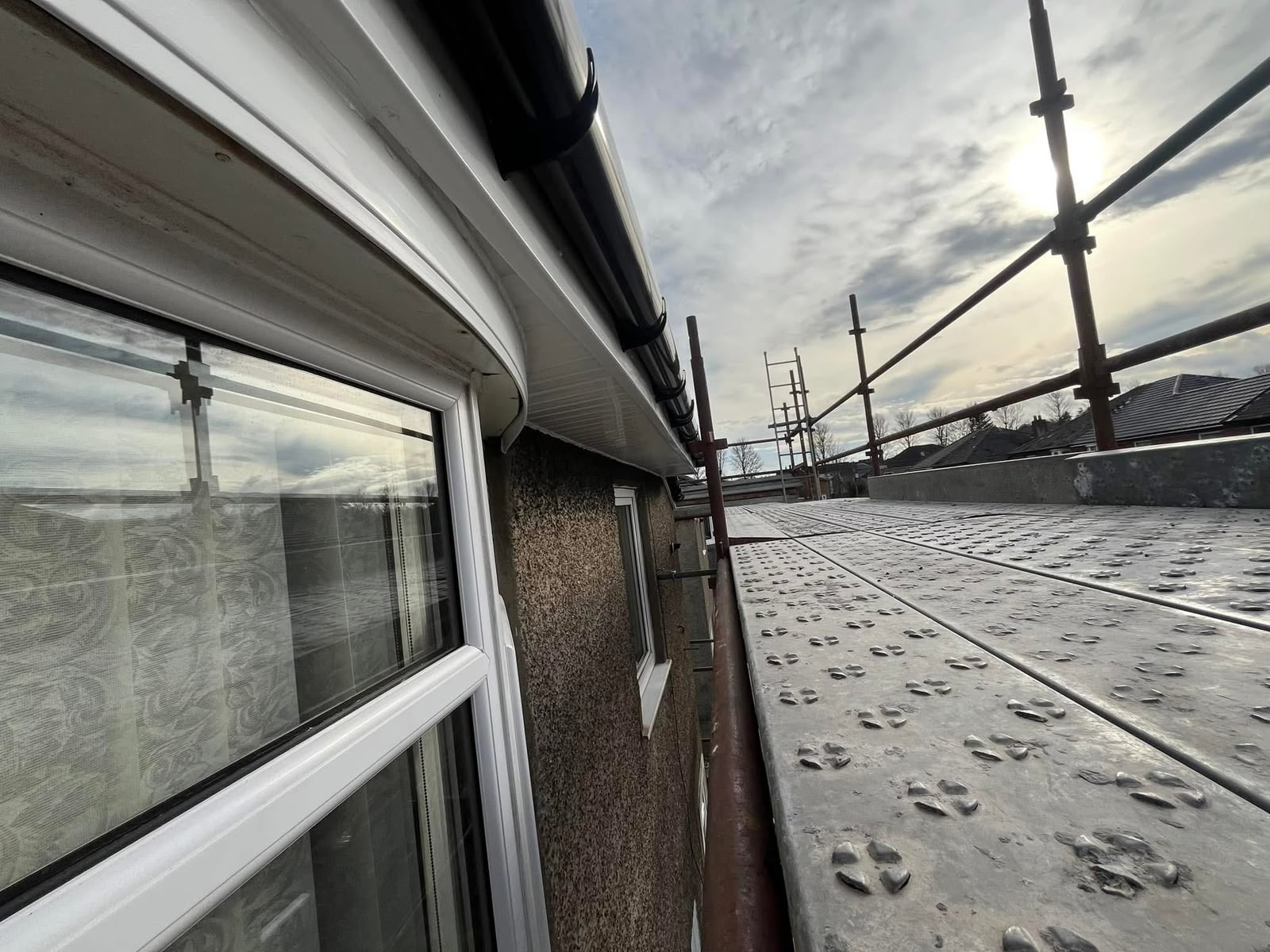 uPVC fascia, soffit and guttering Glasgow by Monarch Roofing