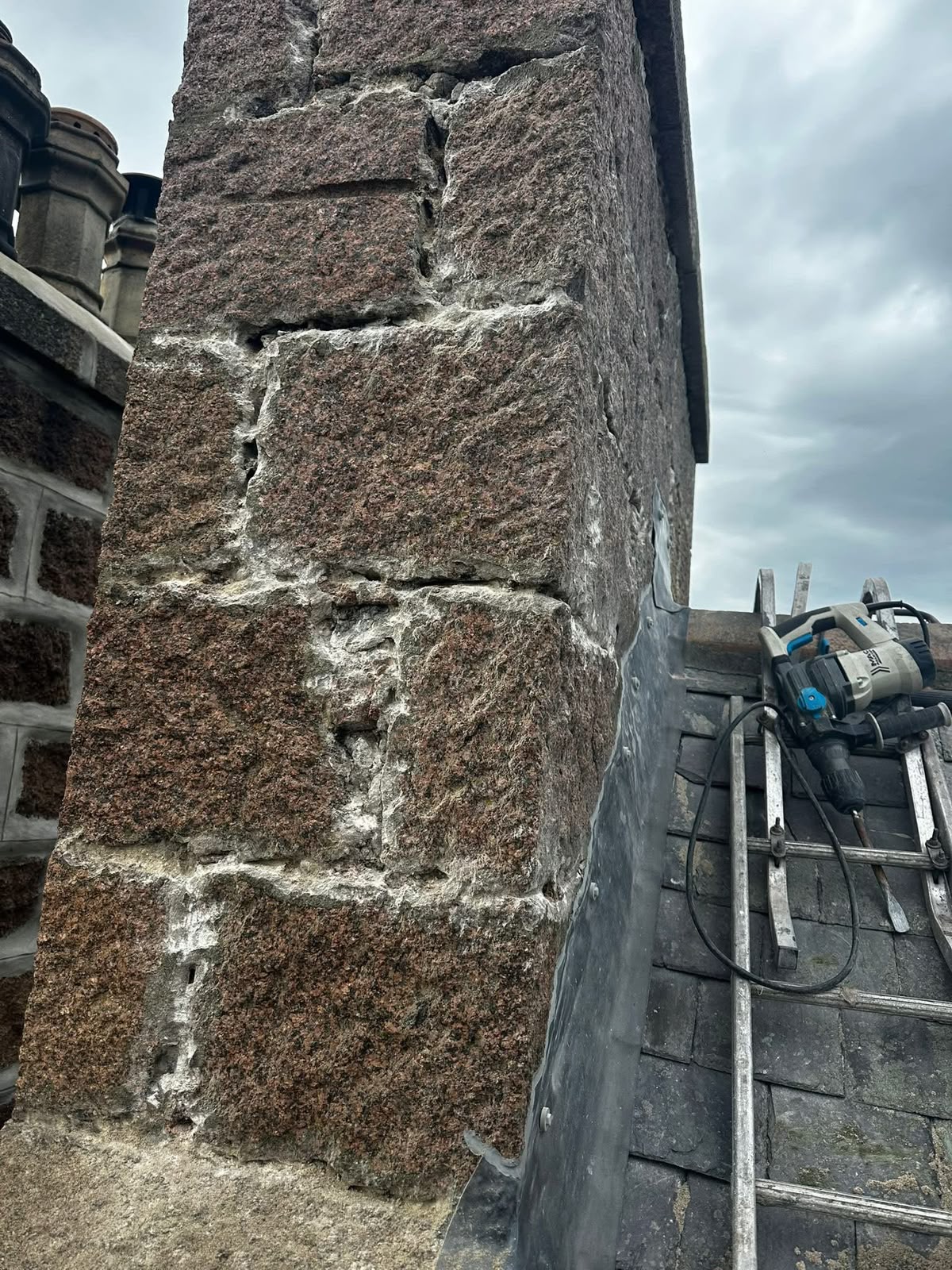 Chimney repairs and repointing Glasgow by Monarch Roofing