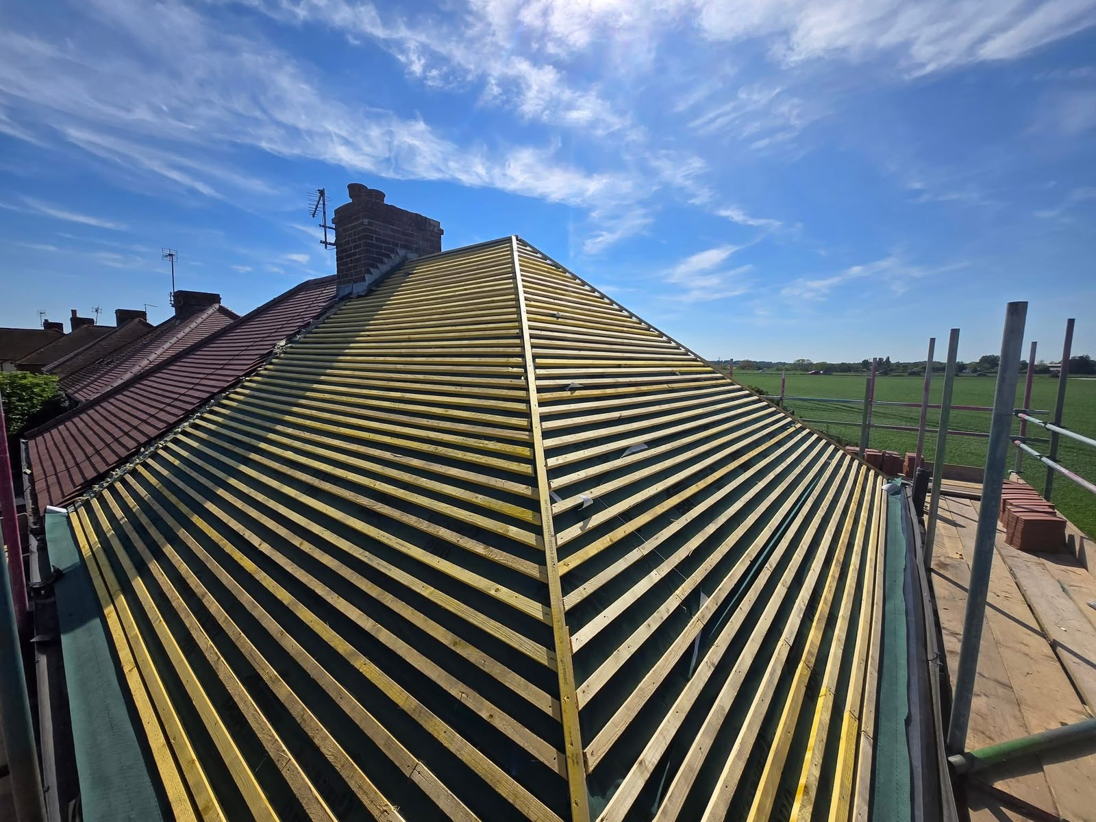 Roof replacement Glasgow: new roof installation by Monarch Roofing