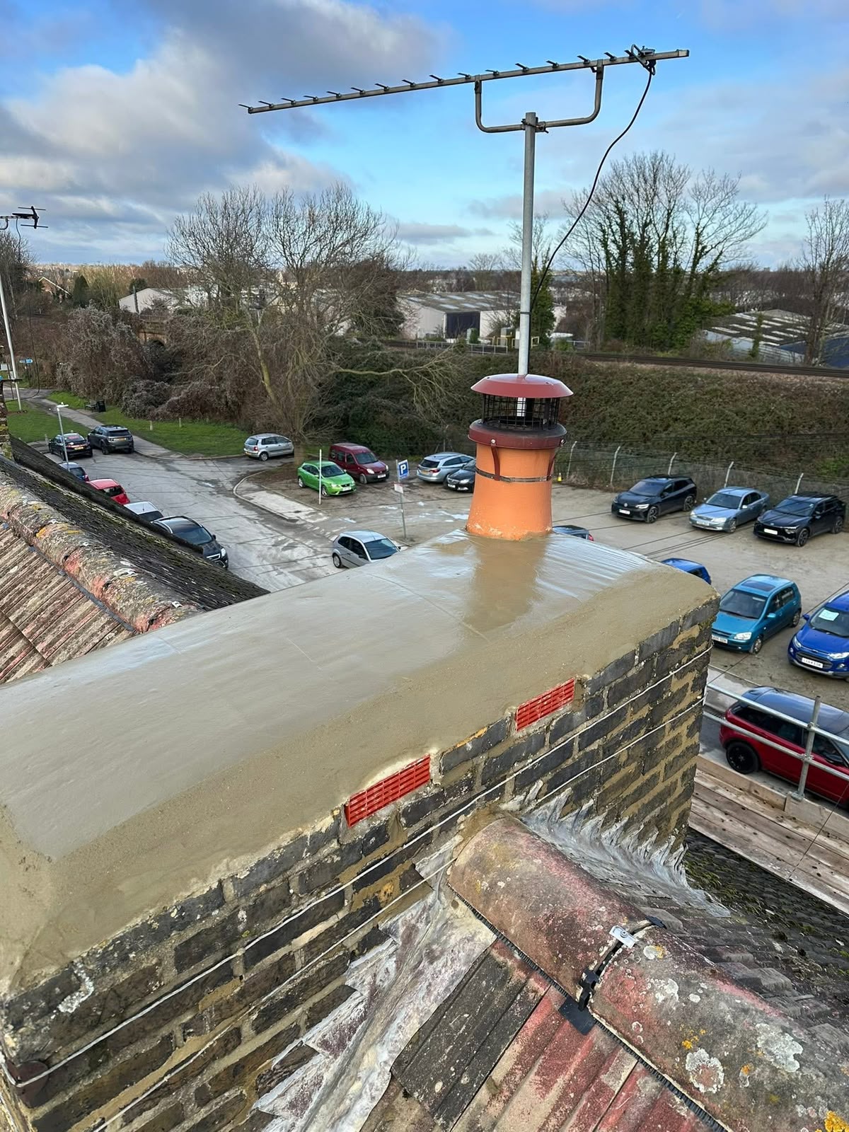 Chimney repairs and repointing Glasgow by Monarch Roofing